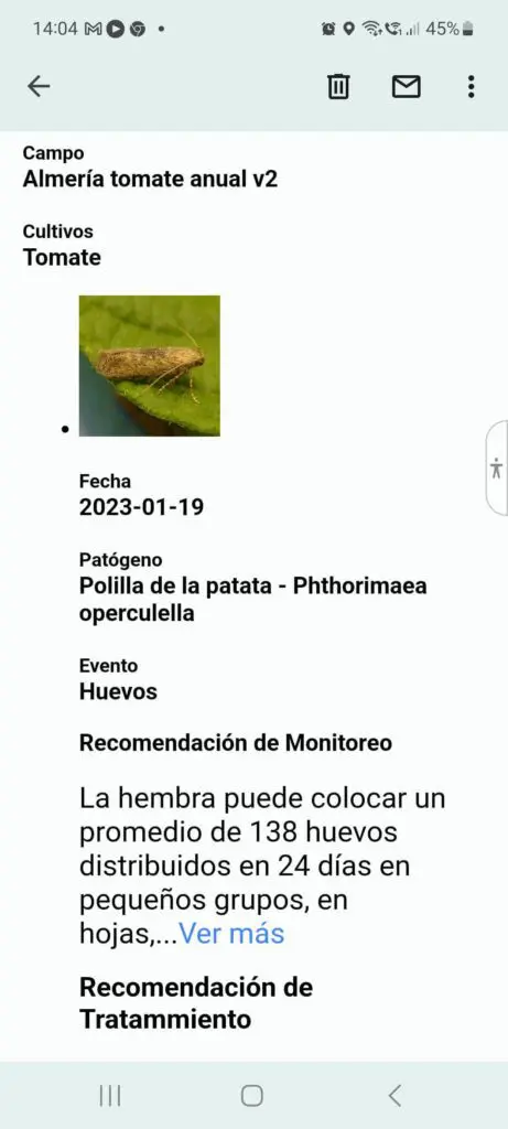 predicción control de plagas