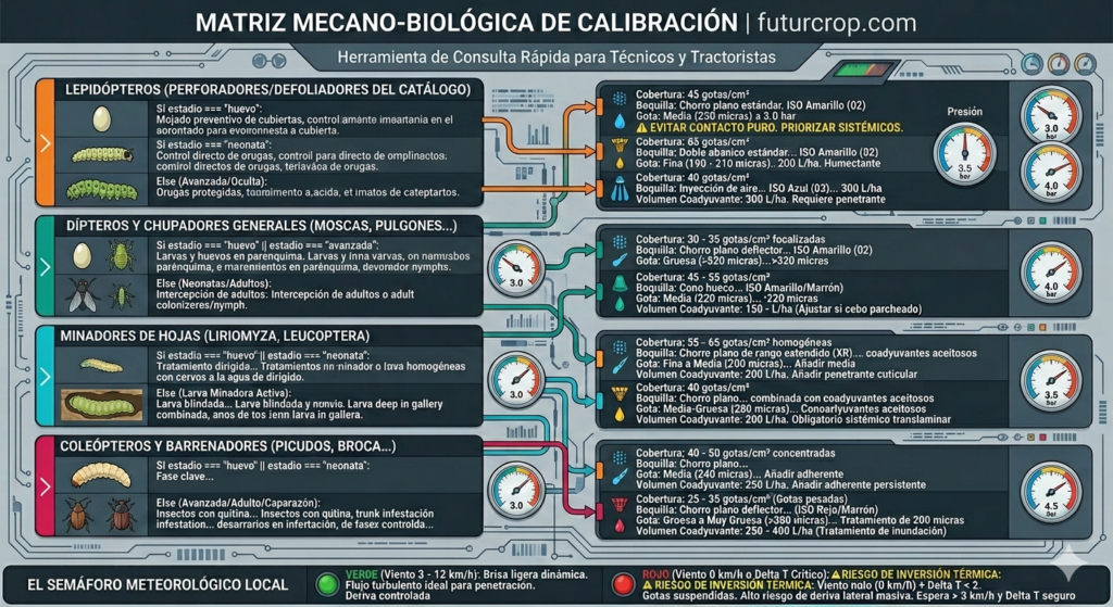 Infografia matriz mecano biologica calibracion