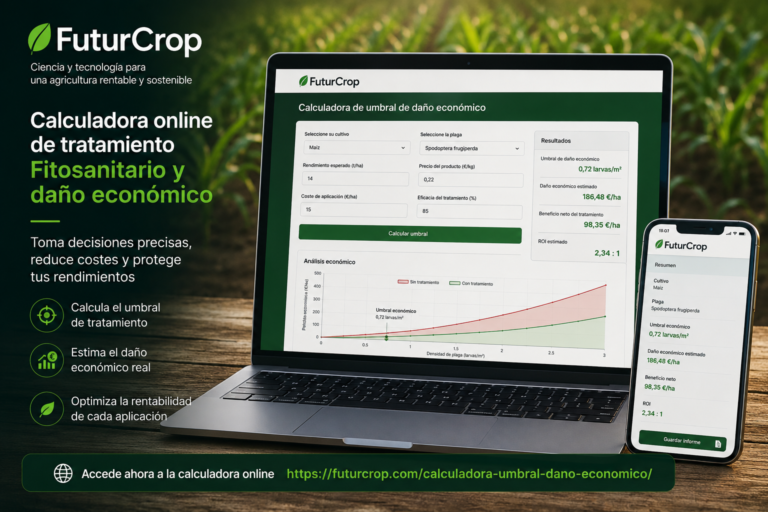 Calculadora online gratuita de tratamiento Fitosatinario y daño económico